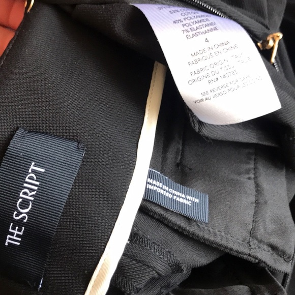 The Script Black Skinny Pant with Zippers NWT - Picture 8 of 8